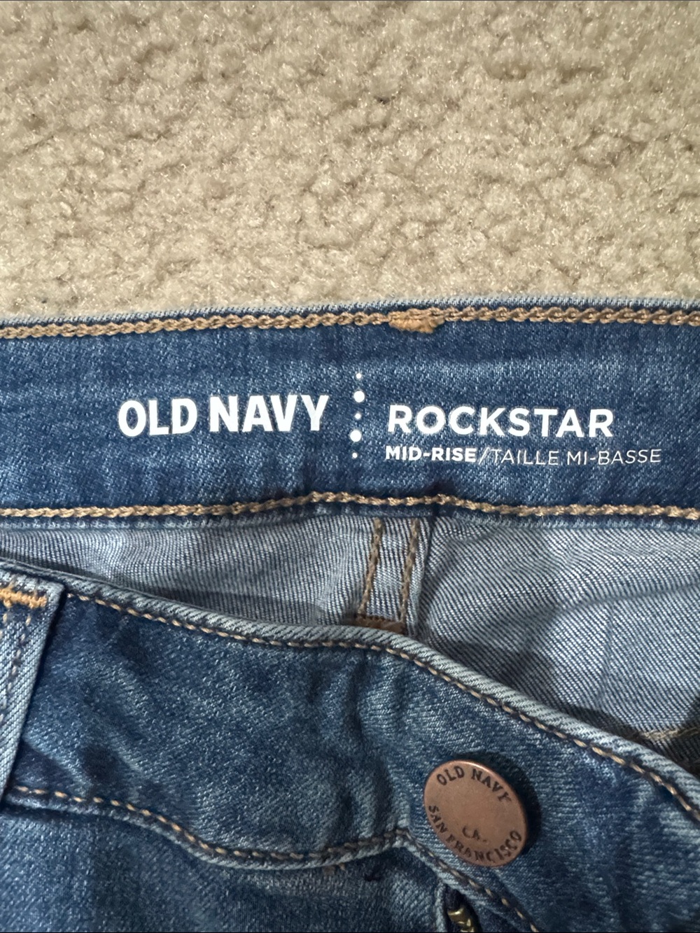 Old Navy Rockstar Slim Jeans - Denim Blue